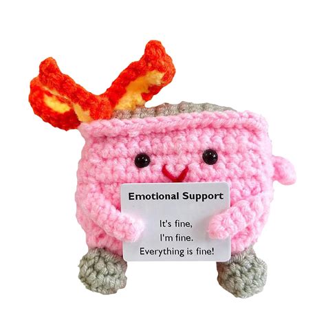 Emotional Support Dumpster Fire, Hand Made Crochet Cute Little Dumpster ...