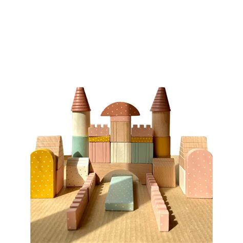 Playbox Wooden Building Blocks Toys Set - Large – AllThingsBaby.com