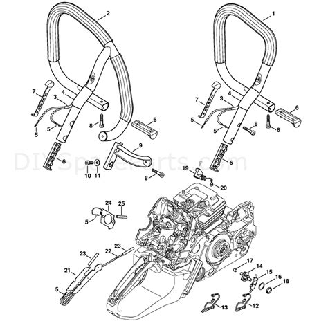 Stihl MS 441 Chainsaw (MS441 C-MZ) Parts Diagram, M-Tronic