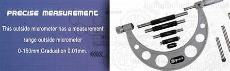 YUZUKI Adjustable Outside Micrometer 0–150mm – Precision Measuring Tool ...