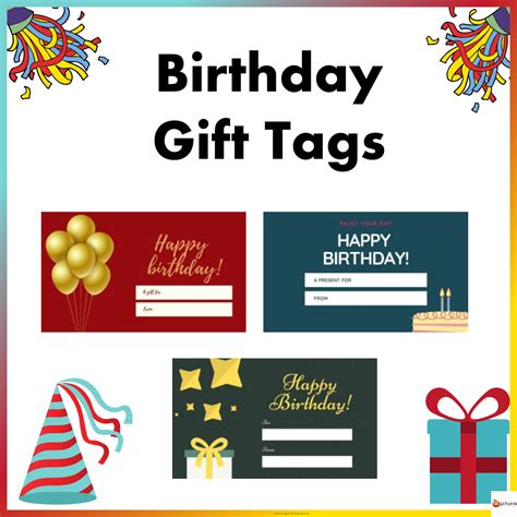Birthday Gift Tags | Made By Teachers