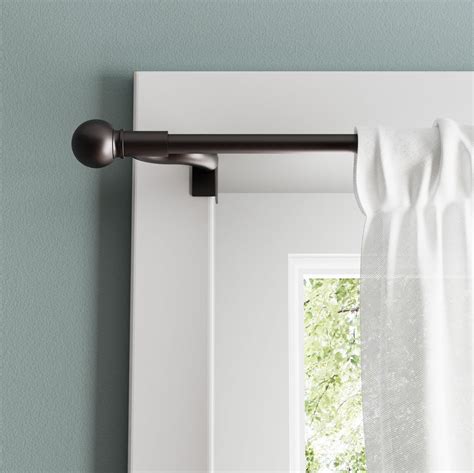 Zenna Home Tension Curtain Rod, No Drill Adjustable Window Curtain Rod ...
