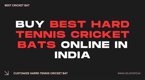 Buy Best Hard Tennis Cricket Bats Online in India – Ciel Sports