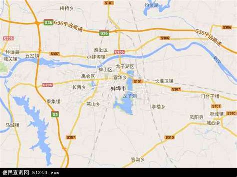 蚌埠市地图 - 蚌埠市卫星地图 - 蚌埠市高清航拍地图 - 便民查询网地图