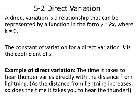 Image result for 5.6 Direct Variation