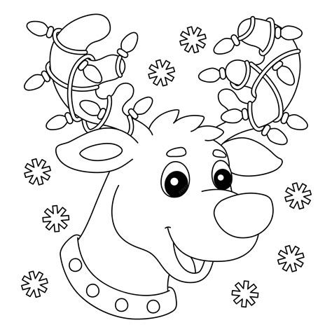 Reindeer Coloring Pages Free Printable