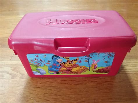 Huggies Wipes Empty Container Disney Baby Winnie the Pooh Tigger Eeyore ...