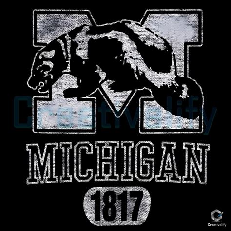Michigan Wolverines Biff 1817 Logo Mascot Png - CreativeLify