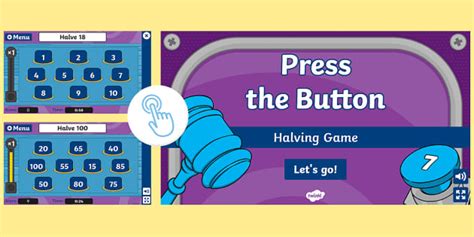 Halving Games KS1 - Press the Button - Twinkl Go!