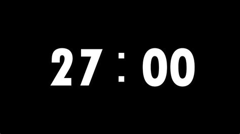 27 Minute countdown timer - YouTube