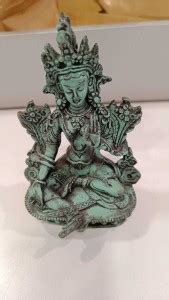 Natures Bounty Buddhist Green Tara /Dolma Resin Statue Mother Goddess ...