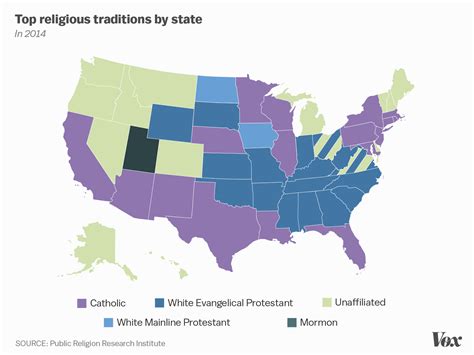 Religion by State Map 的图像结果