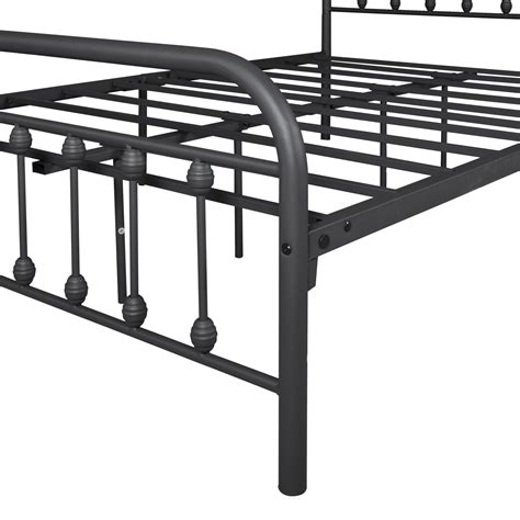 Buy Vintage Style Platform Metal Bed Frame Foundation Headboard ...