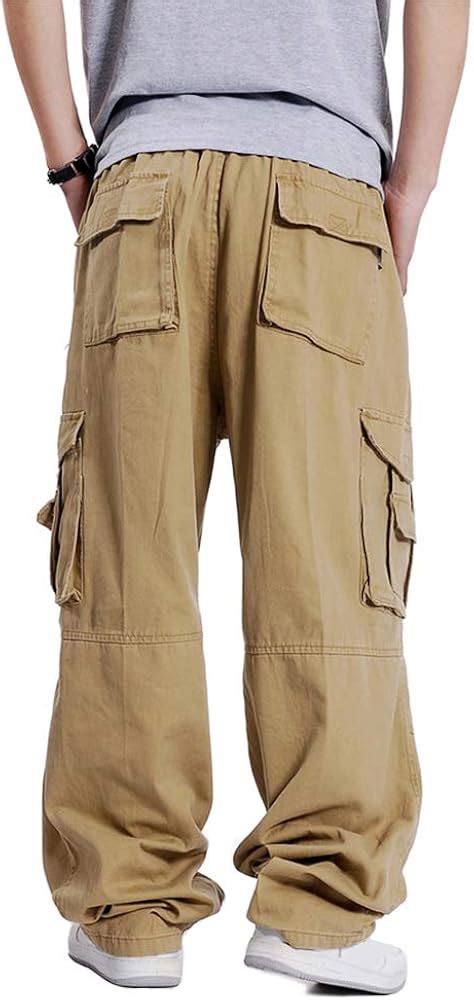 Buy Men Plus Size Cargo Trousers Outdoor Dance Pants Loose Baggy Hip ...