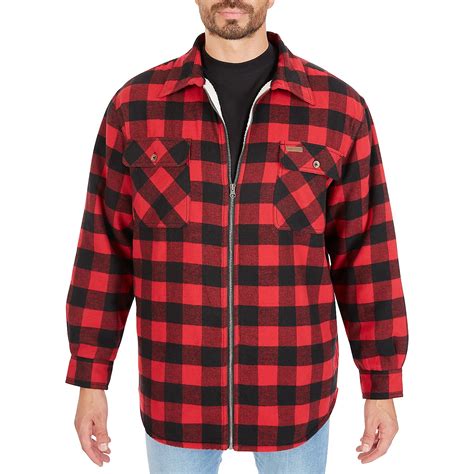 Smith's Workwear Men's Sherpa-Lined Flannel Jacket | Academy
