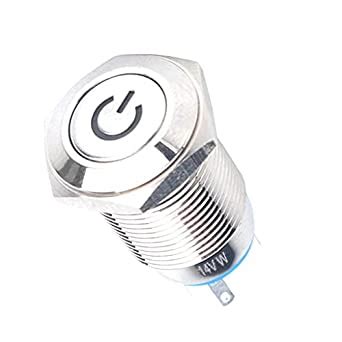 KampTrade 16mm 12V Waterproof LED Metal Indicator Lights Signal Lamp ...