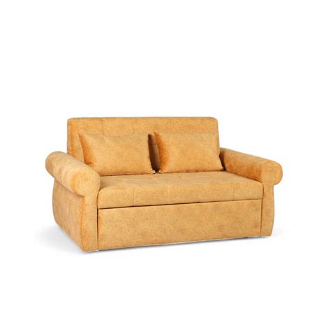 Gazzel 3 Seater Sofa Cum Bed Yellow Colour — moodofwoodofficial