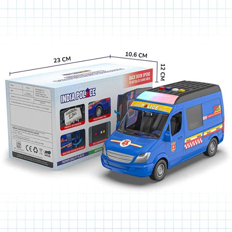 Mirana India Police Toy Van for Kids | Buy Online at Toycra