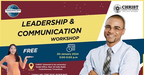JANAURY 20 , 2023 : LEADERSHIP AND COMMUNICATION WORKSHOP, JOIN FOR FREE!!