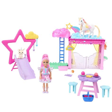 Barbie Chelsea Doll And Baby Pegasus Playset Winged Horse Toys ...