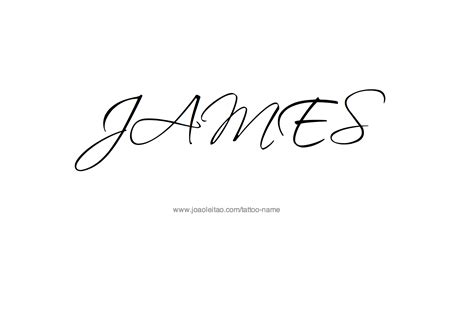 James Name Tattoo Designs | Name tattoo designs, Name tattoos, Name tattoo