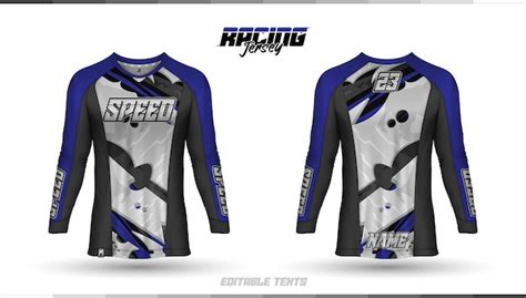 Shirt template, racing jersey design, soccer jersey | Free Vector