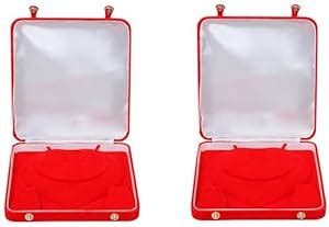 Buy atorakushon® Velvet Jewelry Box Necklace Box Ring Earring Pendant ...