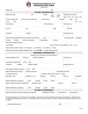 Fillable Online medfusion Breezewood Healthcare, PA - Medfusion ...