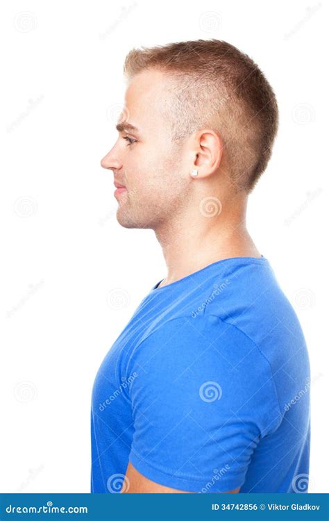 Side View Portrait Of Young Man Royalty Free Stock Image - Image: 34742856