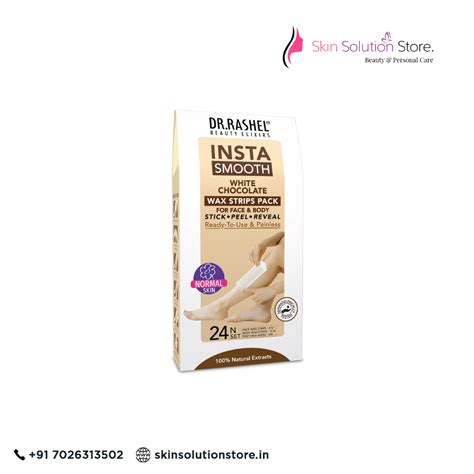 Dr. Rashel Insta Smooth White Chocolate Wax Strips – Face & Body Hair ...