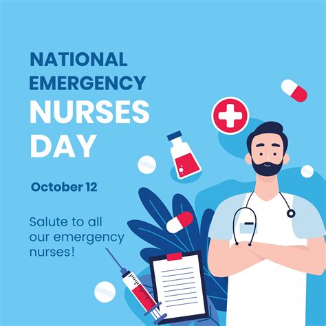 National Emergency Nurse’s Day Banner Background - EPS, Illustrator ...