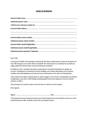 Fillable Online Authorised person name Fax Email Print - pdfFiller