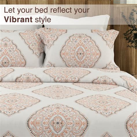 Buy COLOR SENSE Serenity Cotton 200TC Printed 3Pcs King Bedsheet Set ...