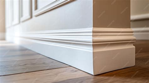 Elegant baseboard detail | Premium AI-generated image
