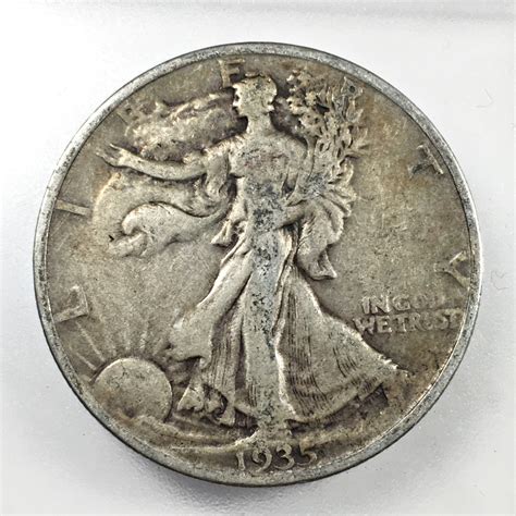 1935 Silver Walking Liberty Half Dollar | Property Room