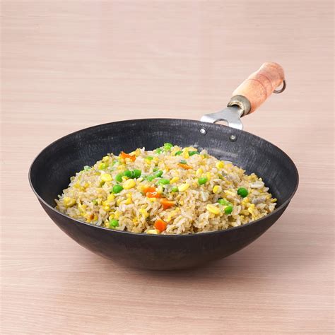 Buy Iron Chinese Wok with Wooden Handle Online at Best Price in India ...