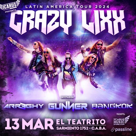 Metal Argento | Crazy Lixx en Argentina, una de las bandas más esperadas del New Wave Of Swedish ...