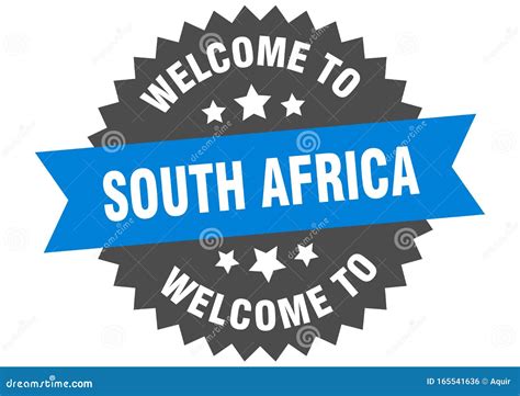 Welcome To South Africa. Welcome To South Africa Isolated Sticker Stock ...