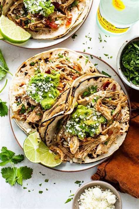 Crockpot Chicken Tacos - Isabel Eats