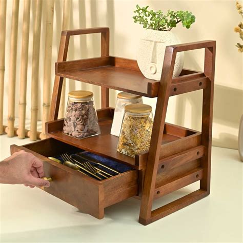 Buy Solid Wood Versatile Organizer with Drawer Online | New Launches ...