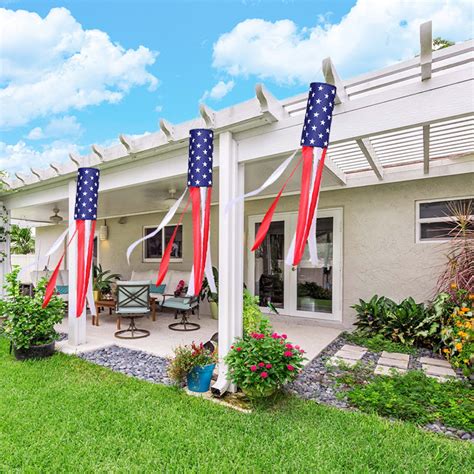 WeowiYief Independence Day Decorations Patriotic Outdoor Decorations ...