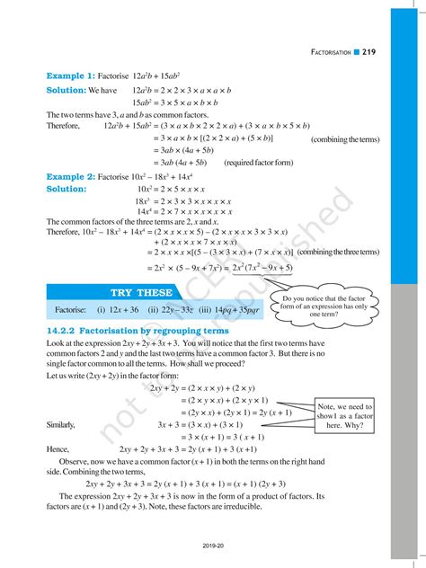 Image result for Factorisation Class 8