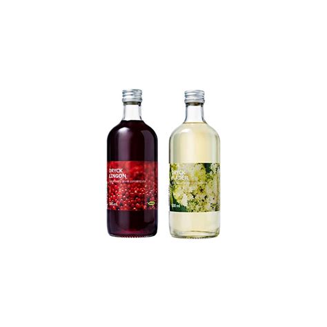 Buy Ikea Lingonberry and Elderflower Syrup Bundle - Includes Sweet ...