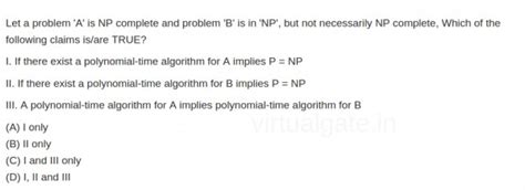 Algorithms: Virtual Gate Test Series: Algorithms - NP Complete Problem