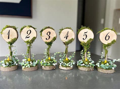 Enchanted Forest Wedding Table Numbers