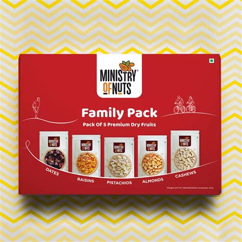 FAMILY PACK OF 5 PREMIUM DRY FRUITS (#WAKEFIT) – Ministry-Of-Nuts