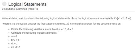 Image result for Logical Statements MATLAB