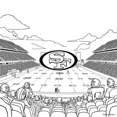 49ers Nfl Sketch Coloring Page