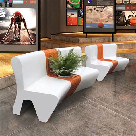 博睿帝 玻璃钢休闲椅 创意现代商场休闲椅子 户外长条 商场美陈定制|价格|厂家|多少钱-全球塑胶网