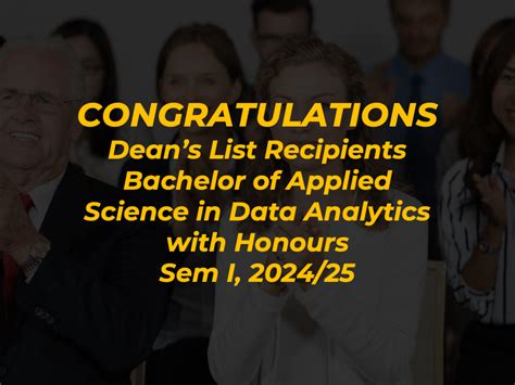 Centre for Mathematical Sciences - Dean’s List Announcement: Bachelor ...